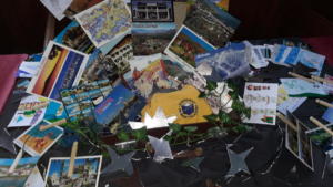 Postcards from Ridgeway Primary Academy, can you see the handmade ones?