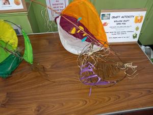 12 Willow weaving on display.